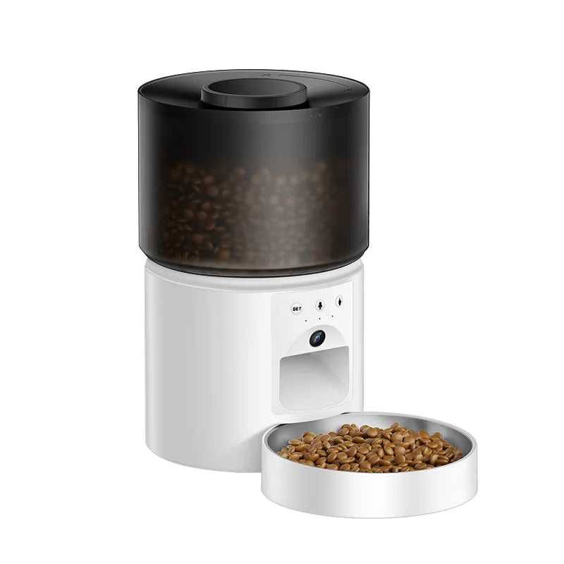Automatic Dog Feeder with Camera Video Pet Food Dispenser Smart APP Remote Control Auto Feeder for Kitten Cat Accessories