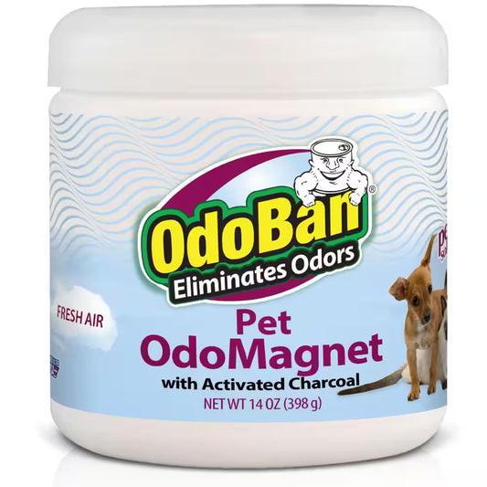 14 Oz. Odomagnet Odor Absorber with Activated Charcoal, Pet Odor Eliminator for Home, Bathroom, Kitchen, Fresh Air Scent