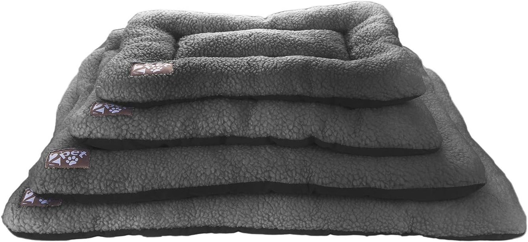 Crate Pad Comfy Cushion Ultra Soft Breathable Puppy Bed Crate Mat - Safe Bed for Dogs, Cats - Lightweight Nap Pad for Dog Kennels and Pet Carriers - 22" Length - Grey