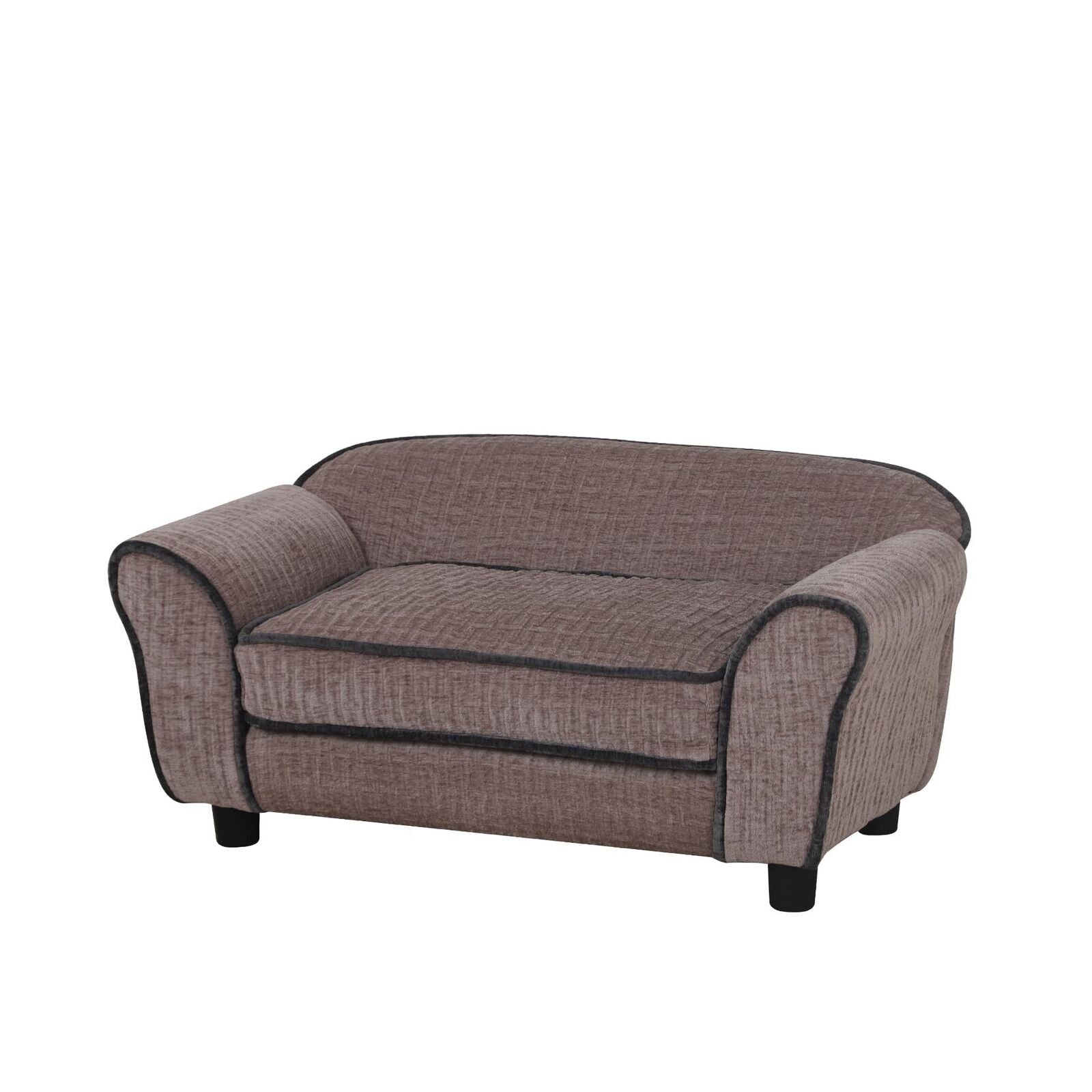Pet Sofa/Dog Bed with Luxury Striped Fleece Pet Bed Animal Sleeping Bed Small...