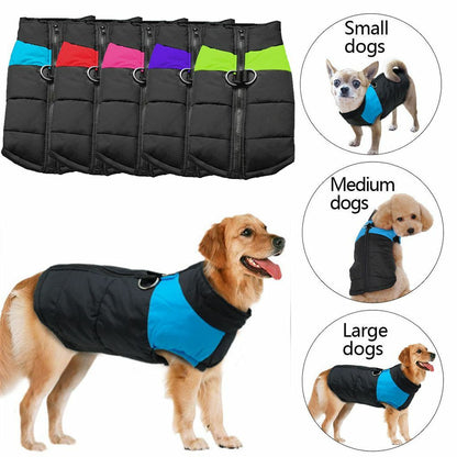 Pet Dog Vest Jacket Warm Waterproof Clothes Winter Padded Coat Small/Large US