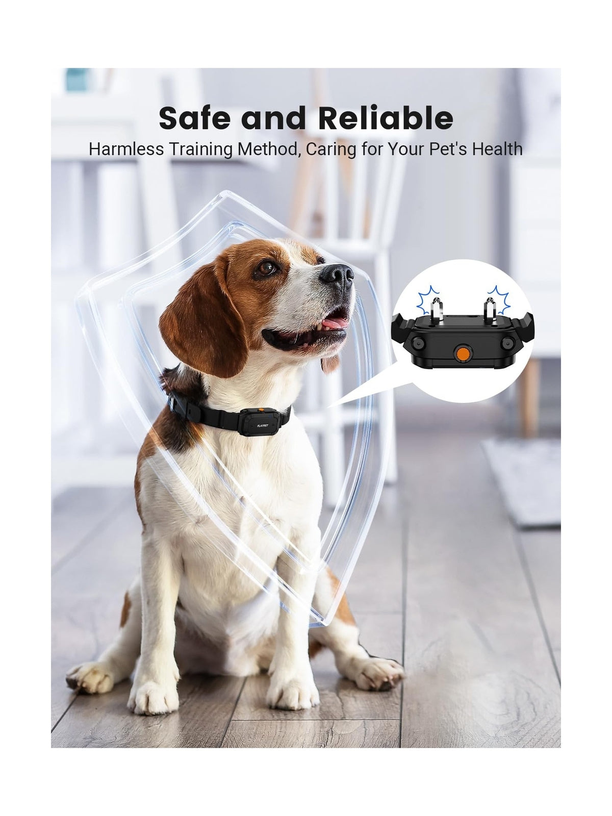 PLAYPET Dog Training Collar, 2950FT Remote Dog Shock Collar for Small Medium ...