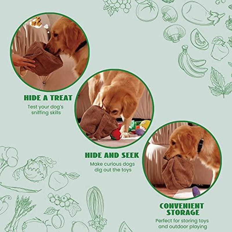 Nocciola 15-Pack Crinkle Squeaky Dog Toys - Plush Chew Toys for Aggressive Chewers, Perfect Christmas Gift for Small & Medium Dogs