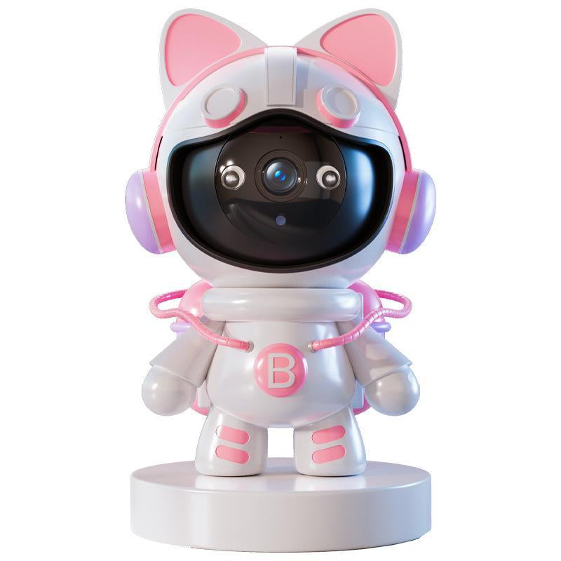 Pet Home Camera 3 Megapixel with Motion Detection HD Intelligent Robot Camera, Two-Way Voice Auto Tracking Function Security Monitoring