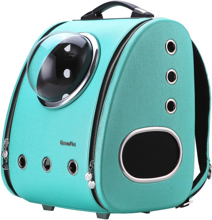 C0103 Innovative Fashion Bubble Pet Travel Carrier Backpack for Cats Dogs Puppy, Blue