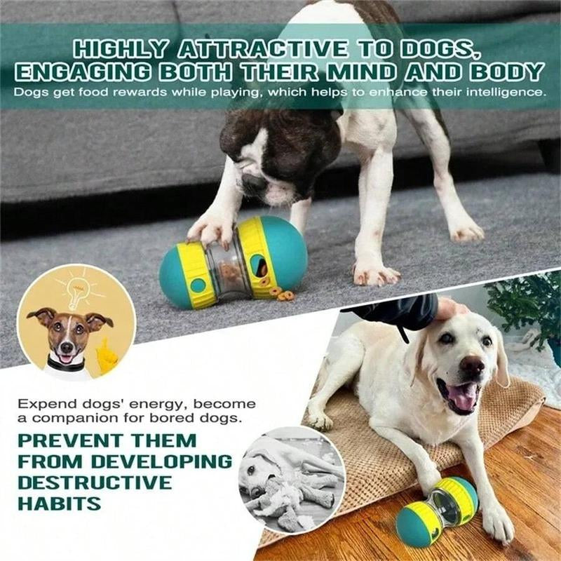 Interactive Dog Treat Ball, Slow Feeder Dog Treat Dispenser, Pet Treat Dispenser, Indoor and Outdoor Fun Feeding Toy for Dogs and Cats, Dog Toys